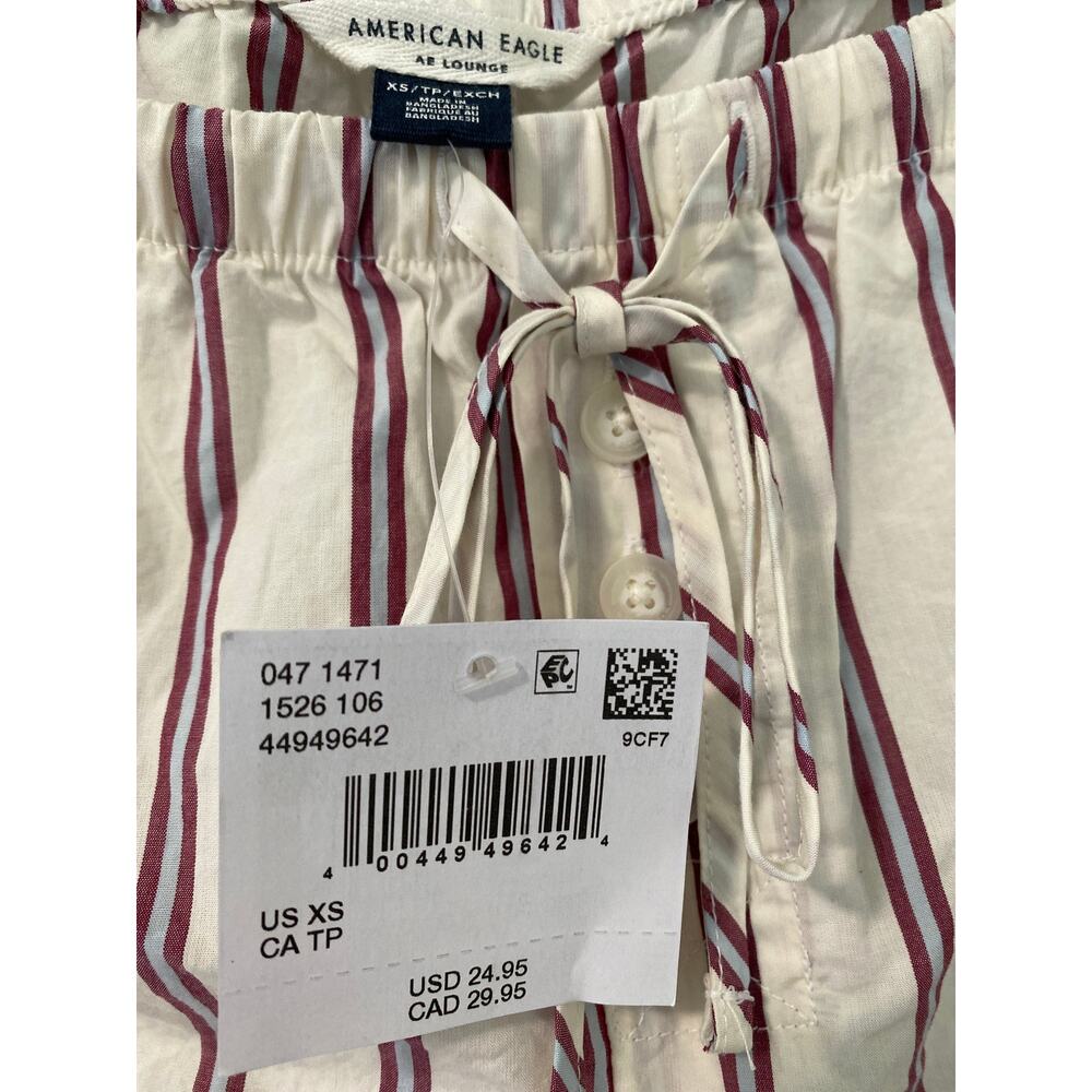 New American Eagle Striped Pajama Shorts Women's Size XS Lounge Sleep - Picture 2 of 3